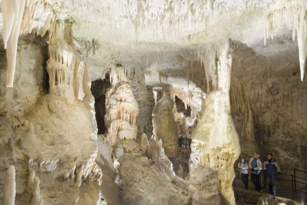 Eine Weltattraktion ist die Höhle von Postojna, die bereits 34 Millionen Menschen aus aller Welt besucht haben.